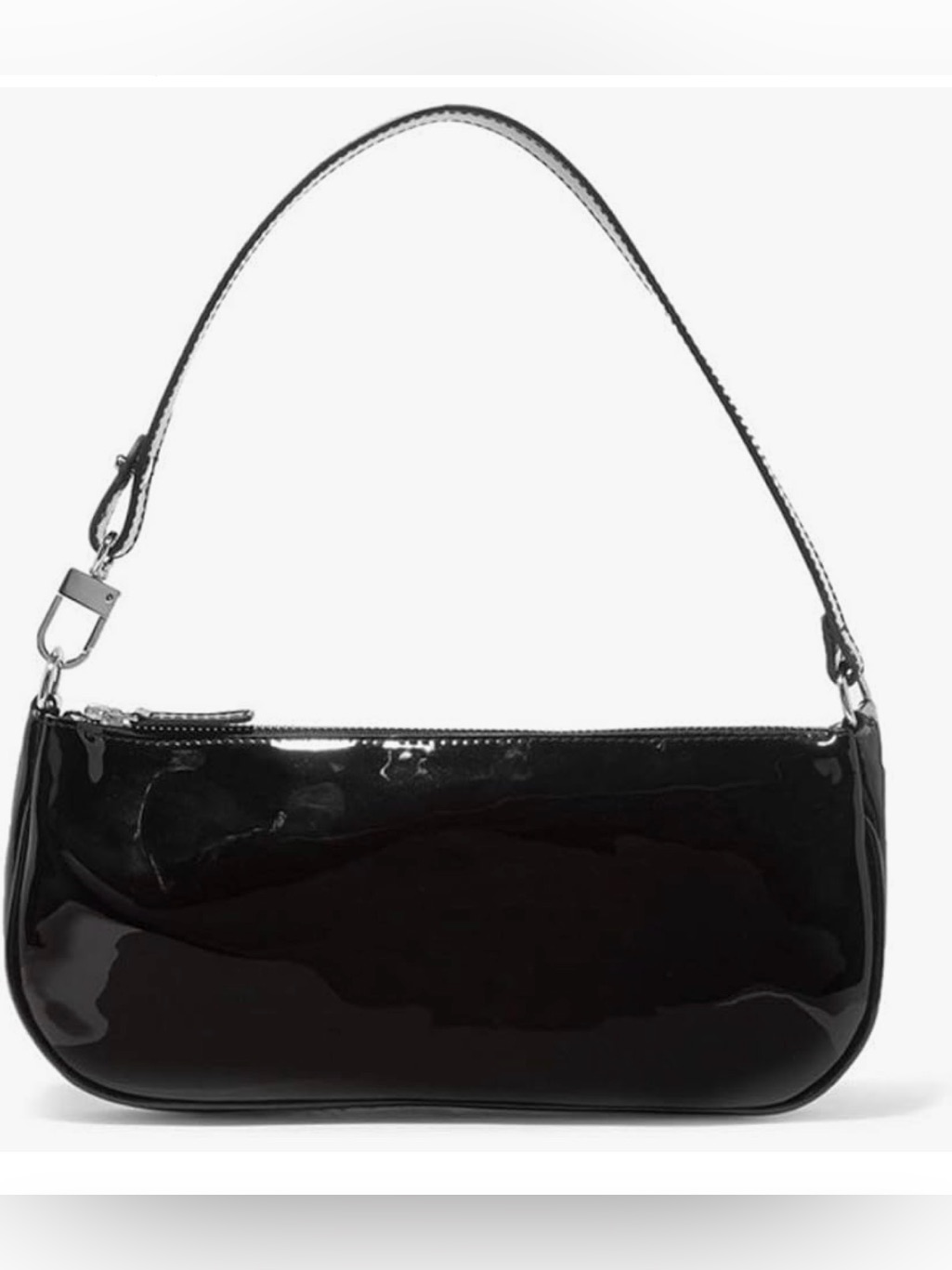 Black Patent Shoulder Bag